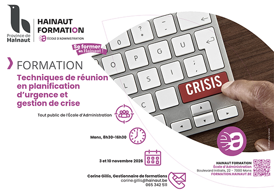 Formation : Technique de réunion en planification d'urgence et gestion de crise